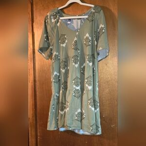 Floral Green Dress